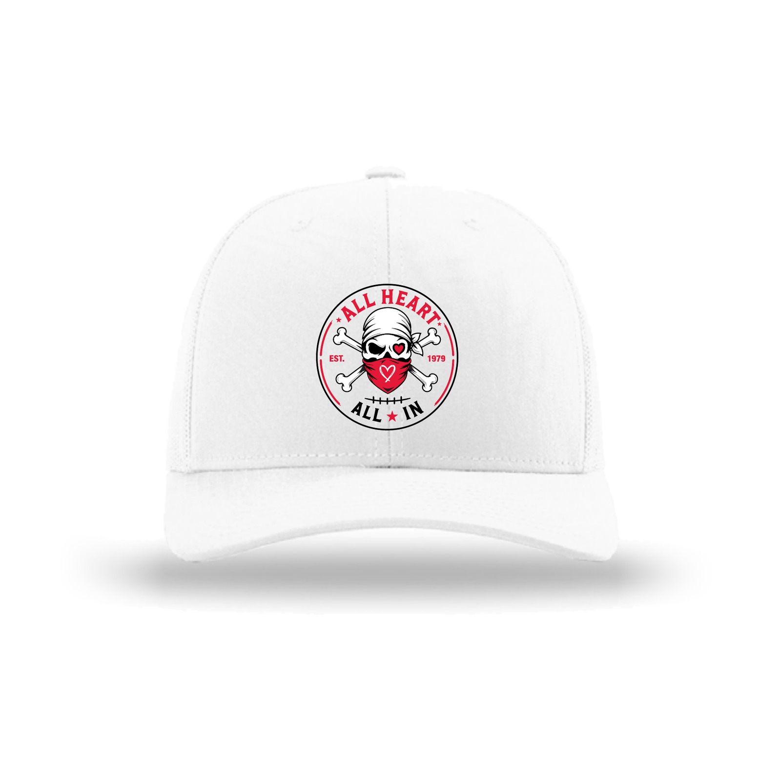 ALL HEART ALL IN TRUCKER — ADULT — White