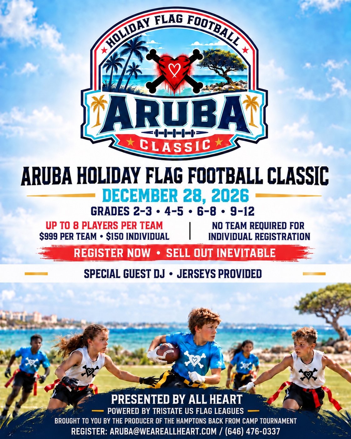 Aruba Holiday Flag Football Classic official artwork