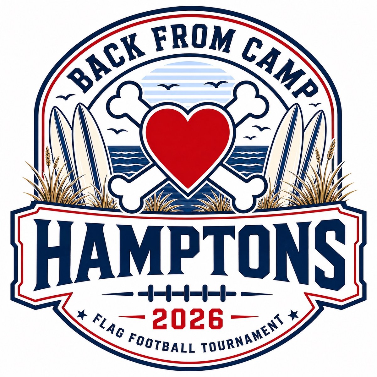 Back From Camp Hamptons 2026 Flag Football Tournament logo